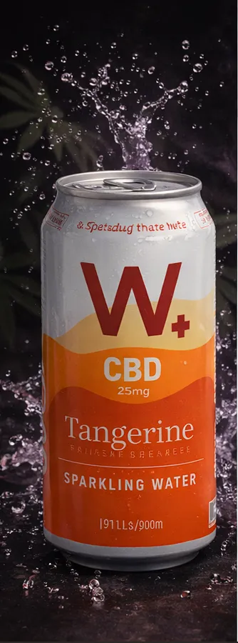 Bebida Espumante CBD Tangerine 25mg – W+