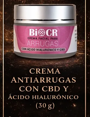 CREMA ANTIARRUGAS CON CBD Y ÁCIDO HIALURÓNICO